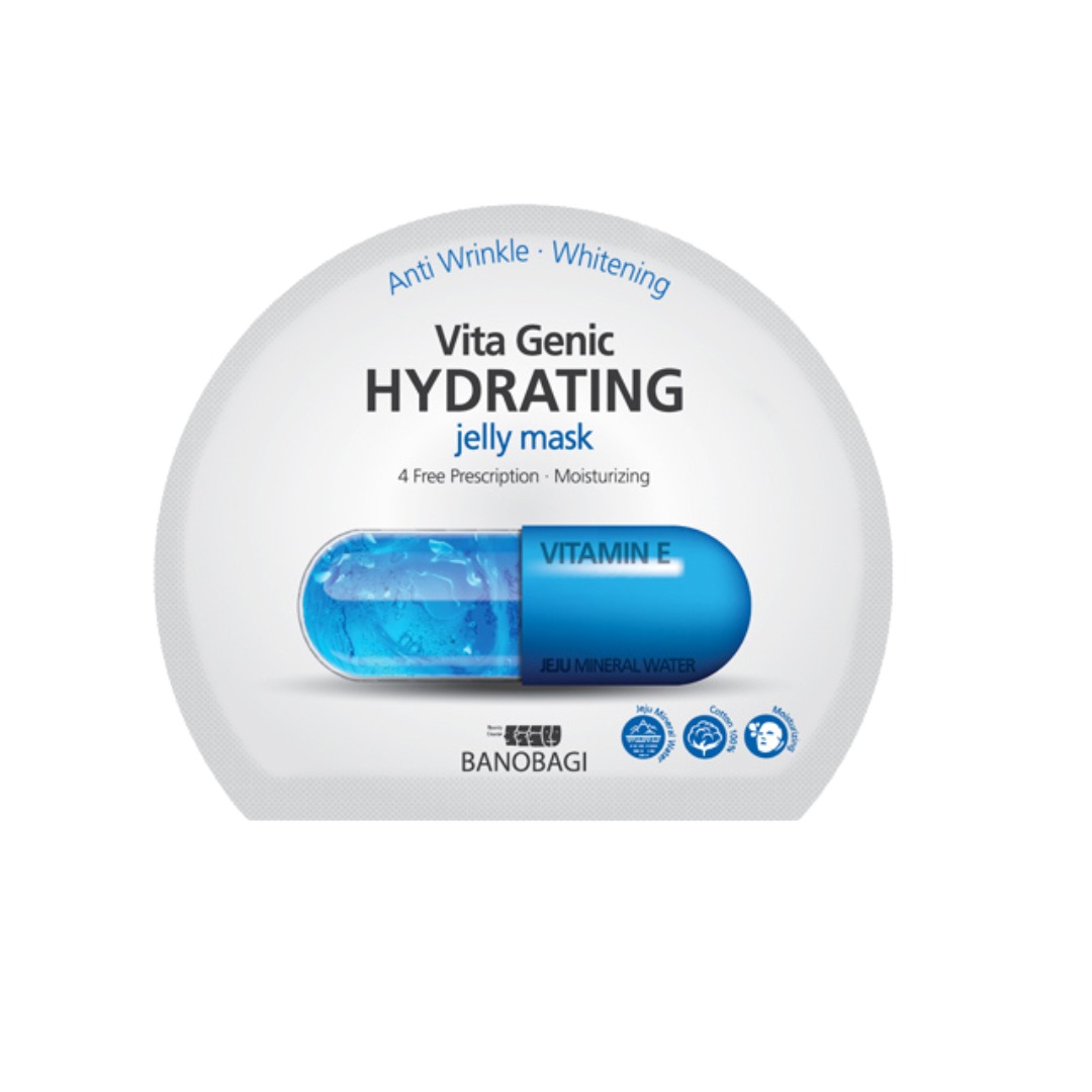 Mặt Nạ BANOBAGI Vita Genic - Hydrating Jelly Mask Moisturizing Glowing Xanh Dương Chính Hãng